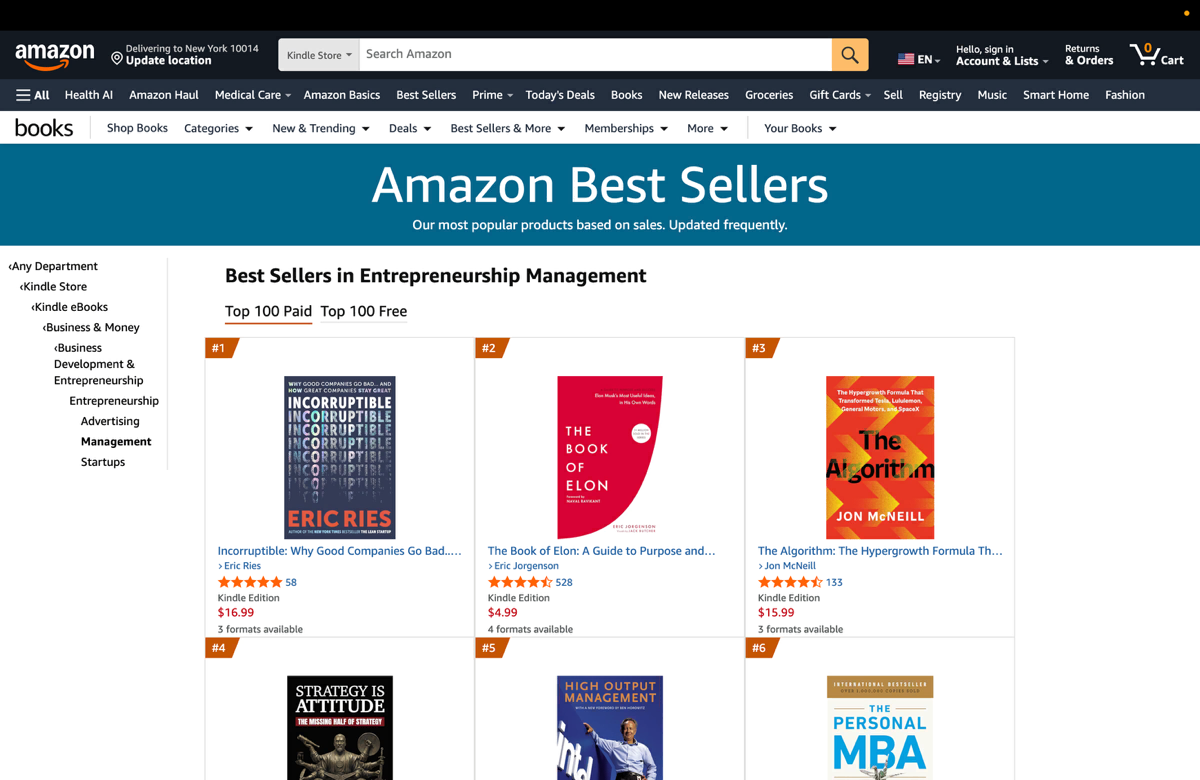 Incorruptible reaches #1 Best Seller in Entrepreneurship Management on Amazon