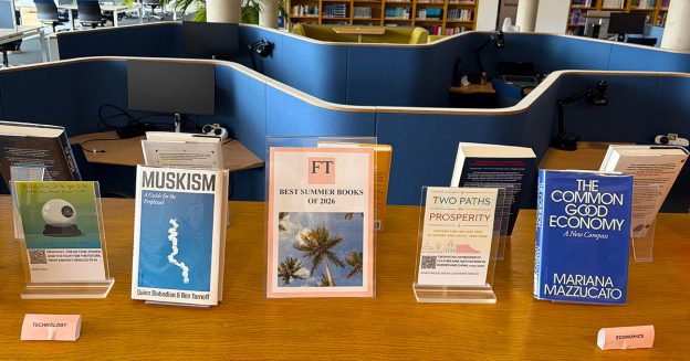 Financial Times names Incorruptible to Best Summer Books of 2026 (Business) — Oxford Saïd Bodleian display